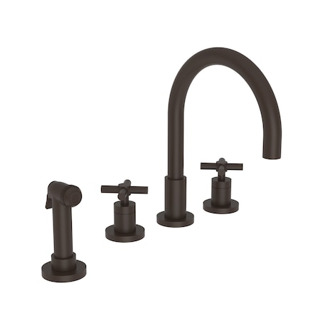 Newport Brass Kitchen Faucet With Side Spray in Oil Rubbed Bronze 9911L-10B
